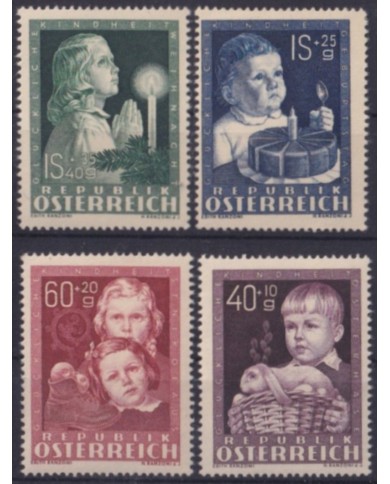 F-EX59006 AUSTRIA 1949 CHILDREN CHILD HAPPY CHILDHOOD.