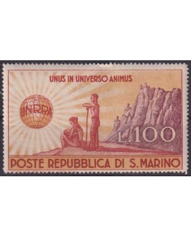 F-EX59009 SAN MARINO ORIGINAL GUM 1945 UNRRA.