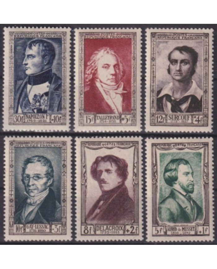 F-EX59010 FRANCE MLH 1951 NATIONAL RELIEF NAPOLEON DELACROIX TALLEYRAND.