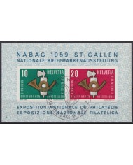 F-EX59012 SWITZERLAND USED 1959 ST GALLEN NABAG NATIONAL PHILATELIC EXPO.