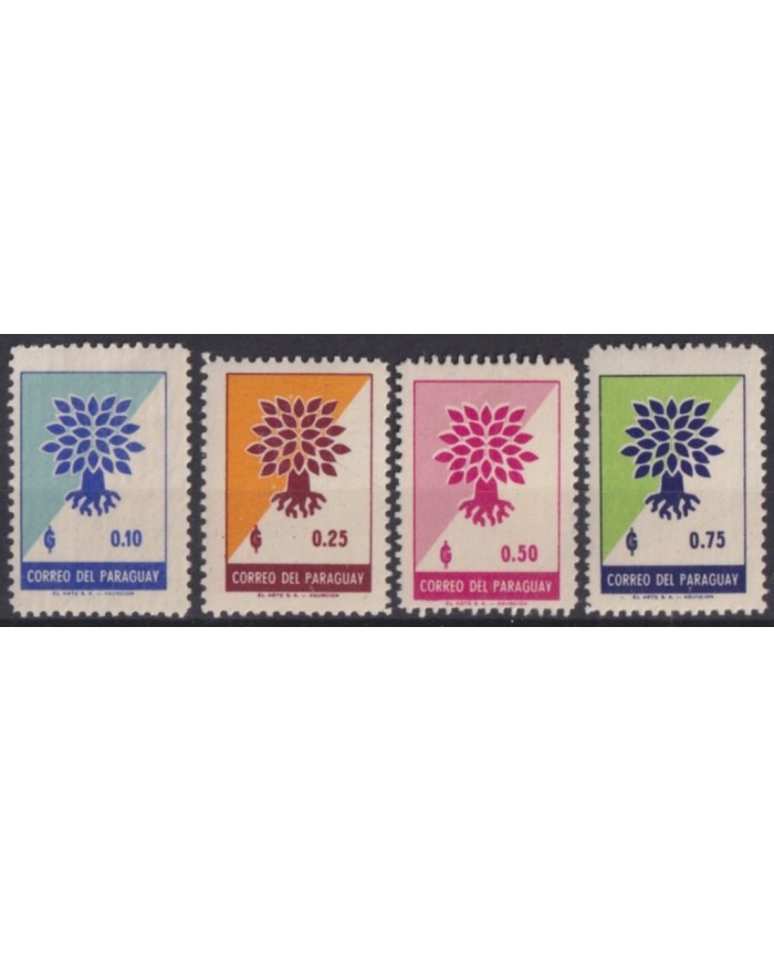 F-EX59330 PARAGUAY MNH 1961 HUMAN RIGHT DERECHOS HUMANOS.
