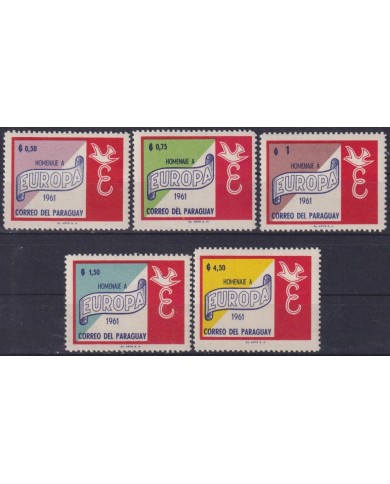 F-EX59329 PARAGUAY MNH 1961 EUROPA CEPT.