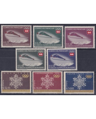 F-EX59320 PARAGUAY MH 1965 WINTER OLYMPIC GAMES INNSBRUCK.
