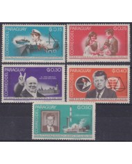 F-EX59316 PARAGUAY MNH 1965 JOHN FITZGERALD KENNEDY SPACE SHIP.