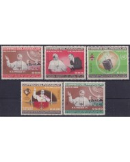 F-EX59314 PARAGUAY MH 1965 EVENTS COMMUNICATIONS SATELLITE SCIENCE SPACE POPE.