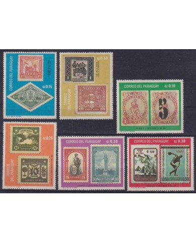 F-EX59310 PARAGUAY MNH 1967 AIRMAIL STAMPS CONMEMORATIVE.