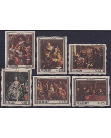 F-EX59309 PARAGUAY MNH 1967 ART PAINTING RUBENS REMBRANTD JORDAENS HALS.