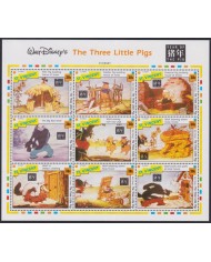 F-EX58025 ST VINCENT MNH 1992 THREE PIGS DISNEY CARTOON MOVIE CINEMA COMICS.