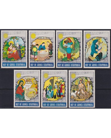 F-EX59170 GUINEA EQUATORIAL MNH 1974 CHRISTMAS NAVIDAD ART PAINTING.