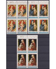 F-EX59139 GUINEA EQUATORIAL MNH 1971 CHRISTMAS NAVIDAD ART PAINTING BLOCK 4.