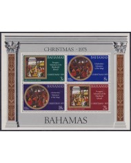 F-EX59263 BAHAMAS MNH 1975 CHRISTMAS NAVIDAD ART PAINTING GHIRLANDAIO PERUGINO.