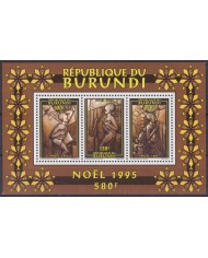 F-EX59265 BURUNDI MNH 1995 CHRISTMAS NAVIDAD ART CHILDREN SYLVESTRE.