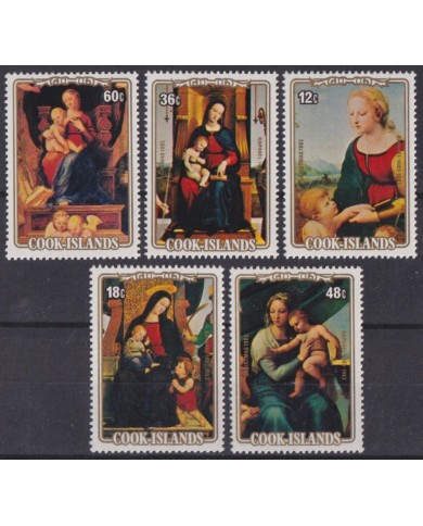 F-EX59259 COOK IS MNH 1983 CHRISTMAS NAVIDAD ART PAINTING RAPHAEL SANZIO.