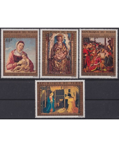 F-EX59253 DAHOMEY MNH 1972 CHRISTMAS NAVIDAD ART PAINTING BELLINI.