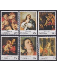 F-EX59247 DOMINICA MNH 1995 CHRISTMAS NAVIDAD ART PAINTING.