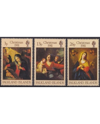F-EX59250 FALKLAND IS MNH 1981 CHRISTMAS NAVIDAD ART PAINTING.