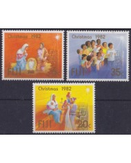 F-EX59175 FIJI IS MNH 1982 CHRISTMAS NAVIDAD ART DRAWING.