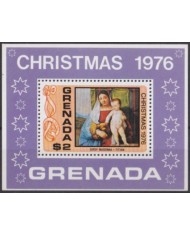 F-EX59182 GRENADA MNH 1976 CHRISTMAS NAVIDAD ART PAINTING MADONNA TITIAN.