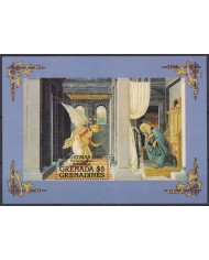 F-EX59206 GRENADA & GRENADINES MNH 1985 CHRISTMAS NAVIDAD ART PAINTING BOTTICELLI.