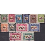 F-EX59466 VENEZUELA 1944 80 ANNIV RED CROSS FLAG ORDINARY + AIRMAIL SET +40€.