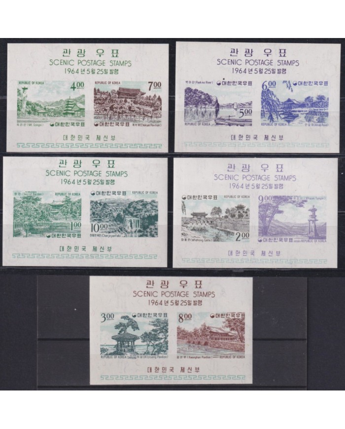 F-EX55368 KOREA 1964 MLH LANDSCAPE & TRADITIONAL ARCHITECTURE.