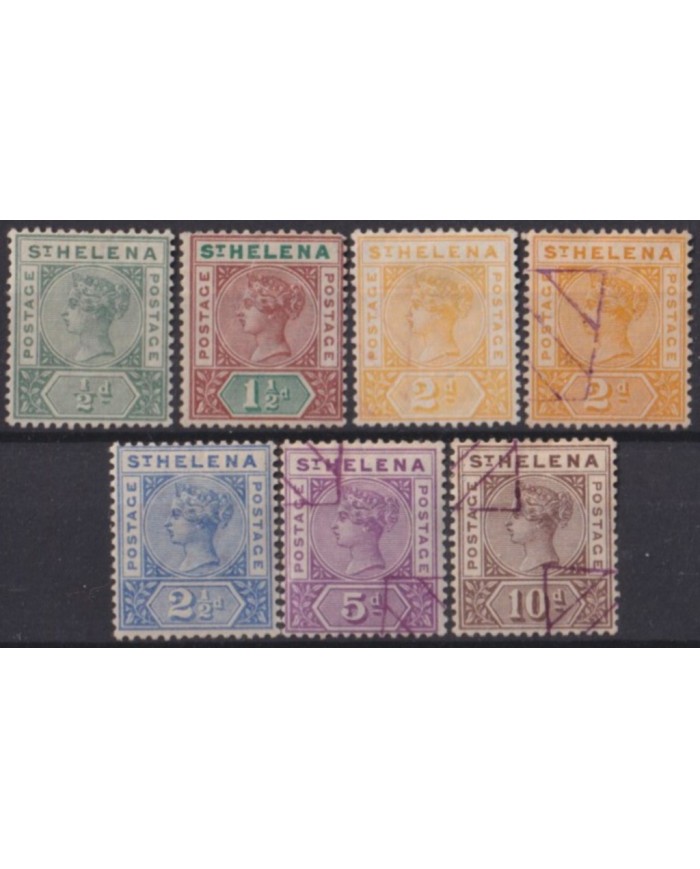 F-EX56139 ST HELENA 1890-1897 QUEEN VICTORIA STAMP LOT +120€.