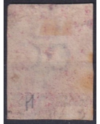 F-EX56140 ST HELENA 1863 Yv.4 QUEEN VICTORIA OVERPRINT +350€.