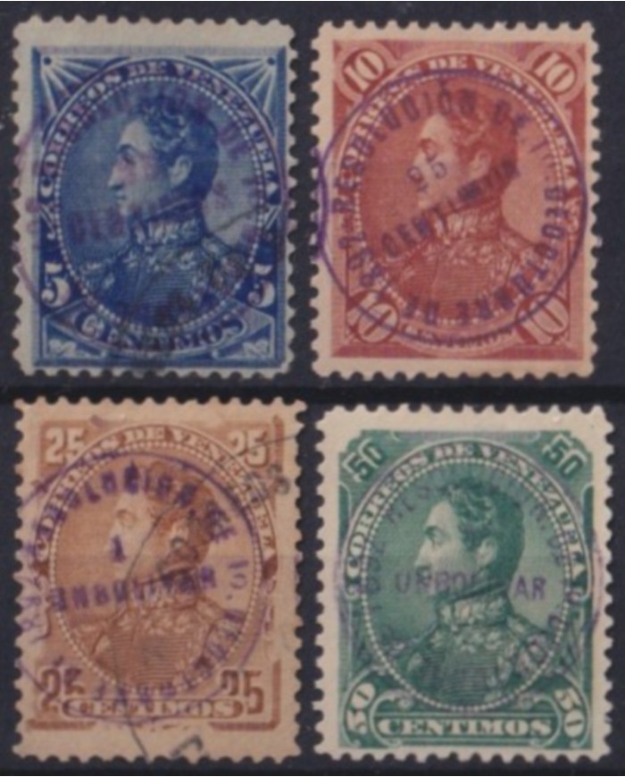 F-EX56474 VENEZUELA 1892 OVERPRINT BOLIVAR STAMPS LOT +140€.