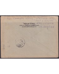 F-EX56596 GERMANY 1946 OCCUPATION ZONE REGISTERED COVER AUGSBURG.