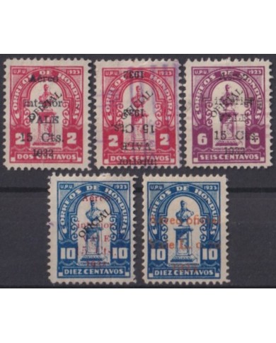 F-EX56915 HONDURAS 1932 INVERTED OVERPRINT INTERNAL AIRMAIL.