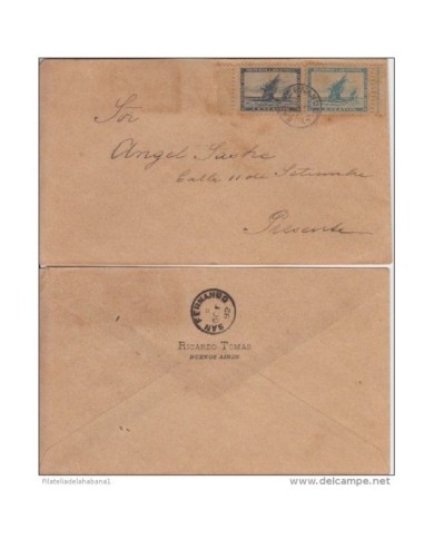 *F-EX.946 ARGENTINA DISCOVERY COMPLETE SET 1892 COVER SHIP COLON COLUMBUS