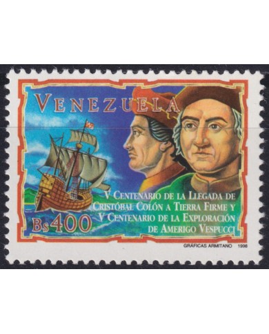 F-EX59523 VENEZUELA 1998 MNH DISCOVERY OF AMERICA COLUMBUS SHIP JOINT ISSUE ITALY.