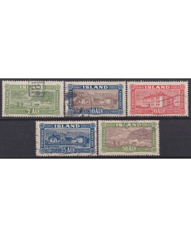 F-EX59367 ICELAND ISLAND 1925 USED SET LANDSCAPE +20€.