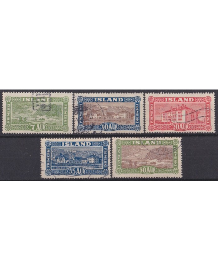 F-EX59367 ICELAND ISLAND 1925 USED SET LANDSCAPE +20€.