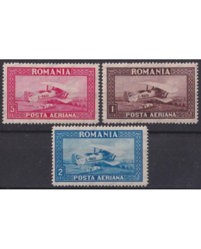 F-EX59560 RUMANIA MH 1928 AIRMAIL AVION AIRPLANE +20€.