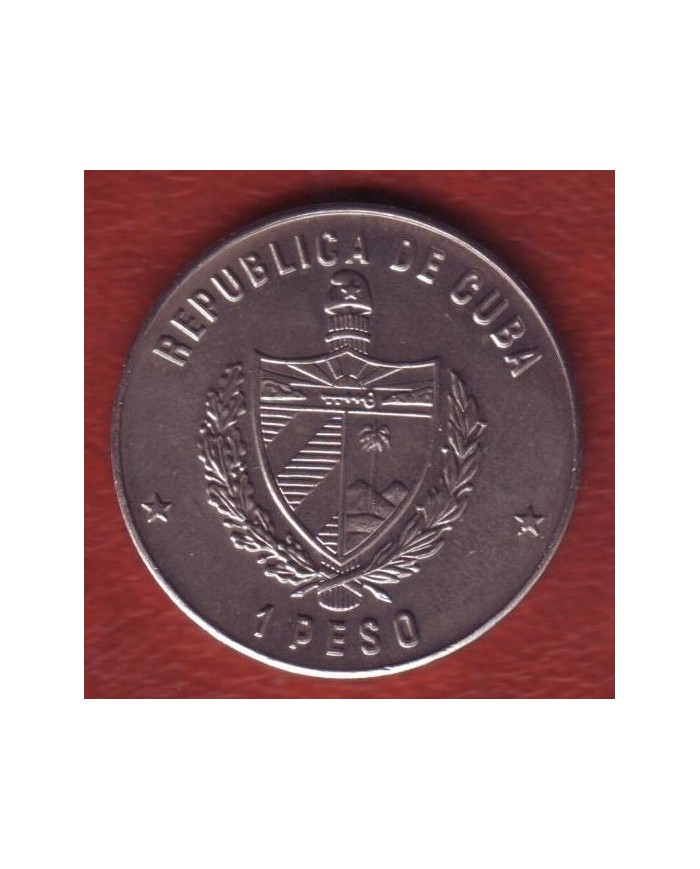 1981-MN-7 CUBA. KM 62. 1$. 1981. COPPER- NICKEL. UNC. CENTROAMERICAN GAMES. JUEGOS CENTROAMERICANOS. BOXEO. BOXING.