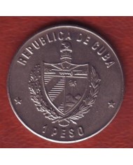 1981-MN-7 CUBA. KM 62. 1$. 1981. COPPER- NICKEL. UNC. CENTROAMERICAN GAMES. JUEGOS CENTROAMERICANOS. BOXEO. BOXING.