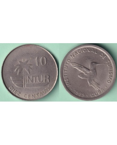 1989-MN-122 CUBA 1989 INTUR 5c CUC POLIMITA SNAIL CUPRO-NI.