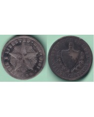 1916-MN-160 CUBA SILVER 20c STAR 1916 ESTRELLA RADIANTE 5gr 900.ml.