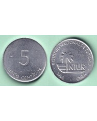 1989-MN-120 CUBA 1989 INTUR 25c cuc ORCHID ORQUIDEAS BIRD CUPRO-NI XF.