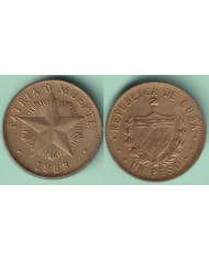 1987-MN-123 CUBA 1$ STAR 1987 ESTRELLA RADIANTE COPPER BRASS. UNC.