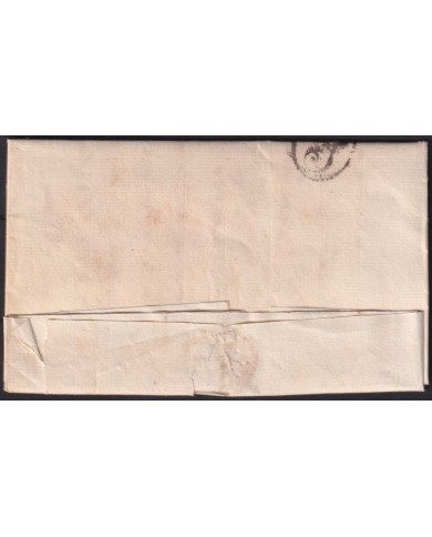 PREFI-807 ESPAÑA SPAIN 1834 “CATALUÑA” BARCELONA COVER TO CUBA “E” POSTMARK OF MARITIME EMPRESA.