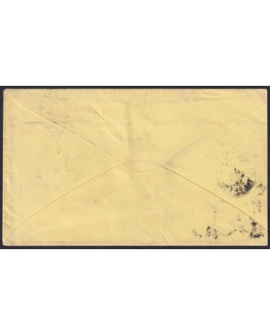 1866-H-40 CUBA ANTILLES 1866 10c ISABEL II CIENFUEGOS TO NEW YORK WITH STEAMSHIP POSTMARK.