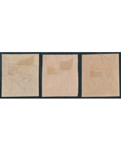 1925-90 CUBA REPUBLICA 1925 MH IMPERFORATED PATRIOT COMPLETE SET.