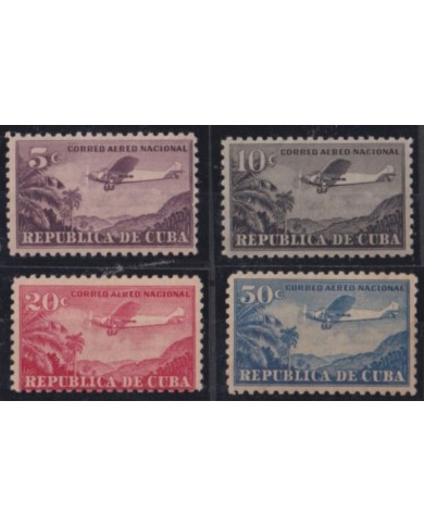 1931-62 CUBA REPUBLICA 1931 MLH AVION AIRPLANE AIRMAIL CORREO AEREO NACIONAL.