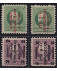 1933-114 CUBA REPUBLICA 1933 MH OVERPRINT REVOLUCION DE 1933.