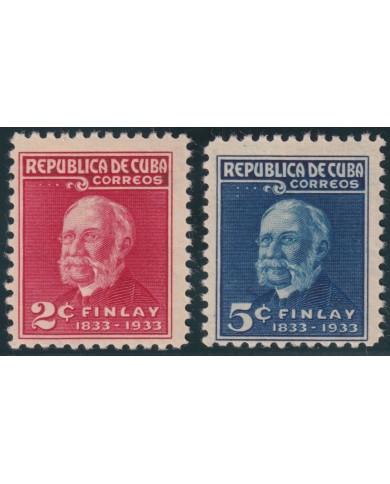 1934-161 CUBA REPUBLICA 1934 MH CARLOS J FINLAY MEDICINE YELLOW FEVER.