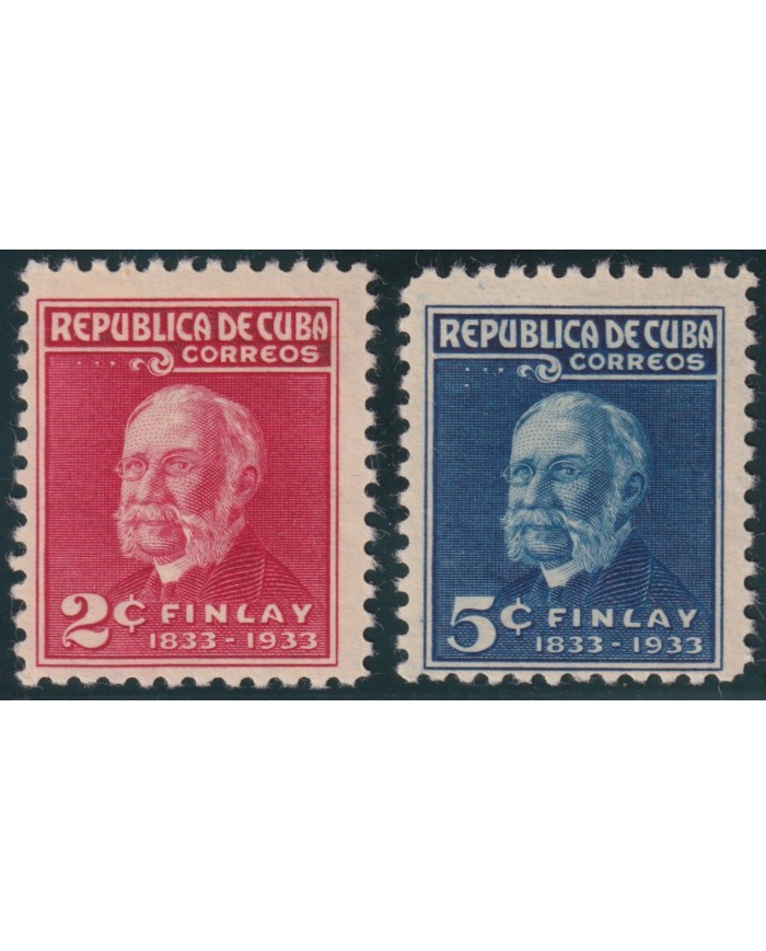 1934-161 CUBA REPUBLICA 1934 MH CARLOS J FINLAY MEDICINE YELLOW FEVER.