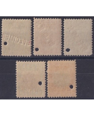 1910-245 CUBA REPUBLICA 1910-11 PATRIOT MNH SPECIMEN PROOF.
