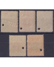 1910-245 CUBA REPUBLICA 1910-11 PATRIOT MNH SPECIMEN PROOF.